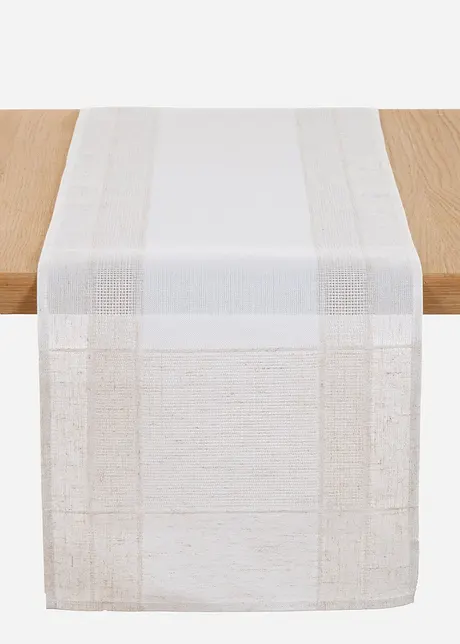 Jacquard Tischläufer einfarbig, bonprix