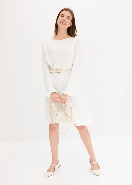 Jerseykleid mit Volants, bonprix