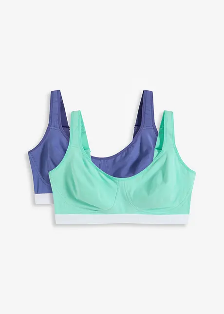 BH ohne Bügel mit Bio-Baumwolle (2er Pack), bonprix