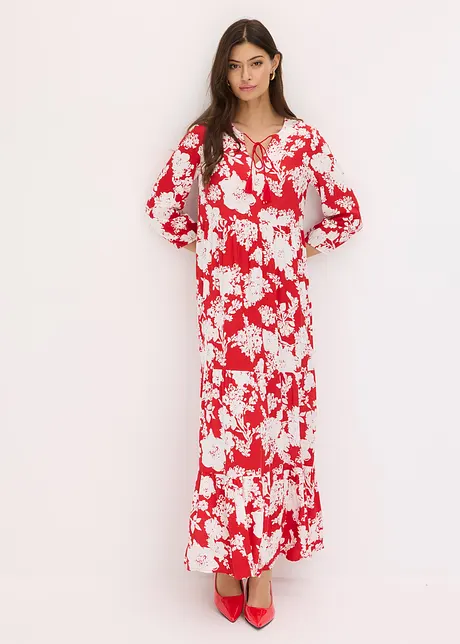 Robe longue imprimée en viscose fluide, bonprix