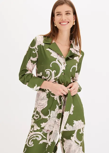 bedruckte Satin-Bluse, bonprix