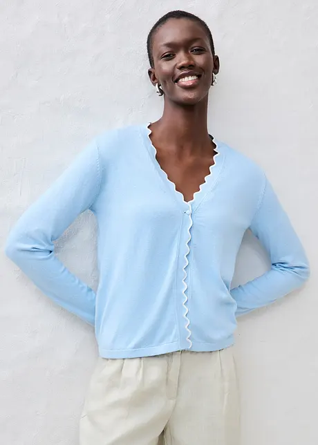 Gilet en fine maille contenant de la soie, bonprix
