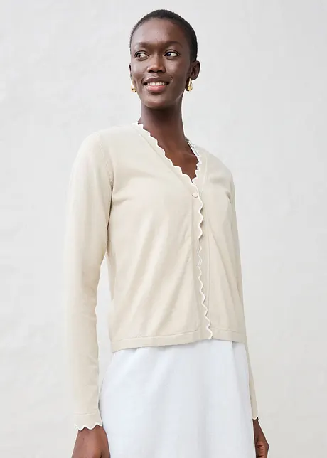 Gilet en fine maille contenant de la soie, bonprix
