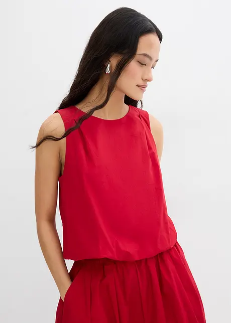 Blouse sans manches 100% coton, bonprix