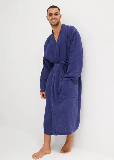 Robe de chambre en gaze de coton, bonprix