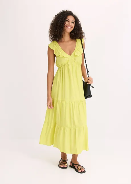 Trägerkleid aus feinem Viskose-Mix, bonprix