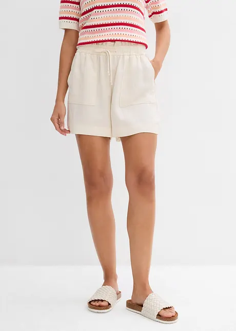 Paperbag-Shorts aus fließendem Lyocell-Mix, bonprix