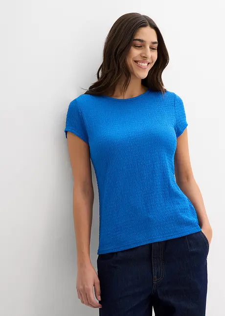 T-shirt en crêpe texturé, bonprix