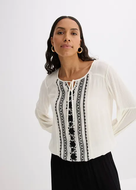 Bluse mit Stickerei, bonprix