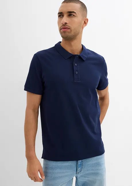 Piqué-Poloshirt (2er Pack) aus reiner Bio-Baumwolle, bonprix