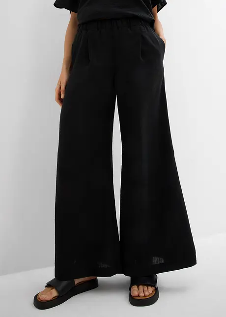 Pantalon palazzo à pinces, bonprix