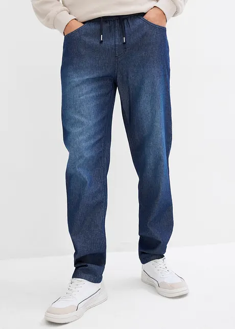 Lot de 2 jeans à taille élastiquée Classic Fit en denim estival, bonprix