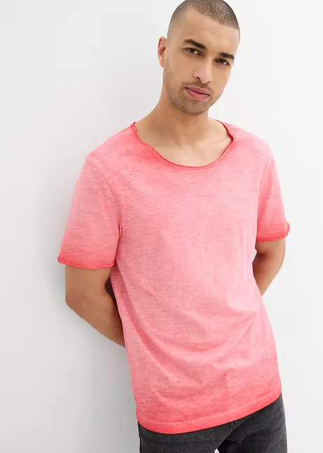 T-shirt 100% coton, aspect délavé, bonprix
