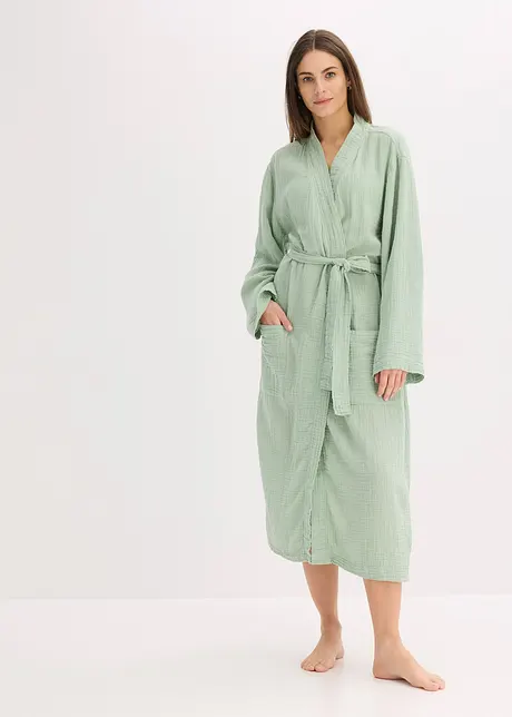 Peignoir en gaze de coton, oversize, bonprix