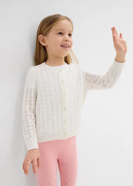 Gilet en maille ajourée, bonprix