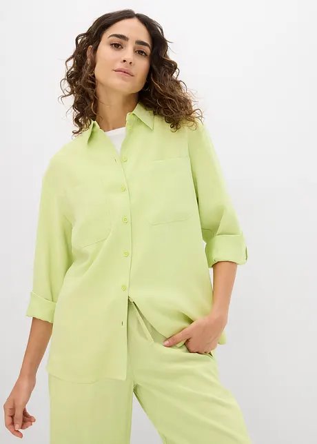 Chemisier fluide en viscose mélangée, bonprix