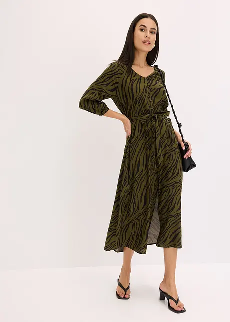 Robe midi en viscose fluide, bonprix