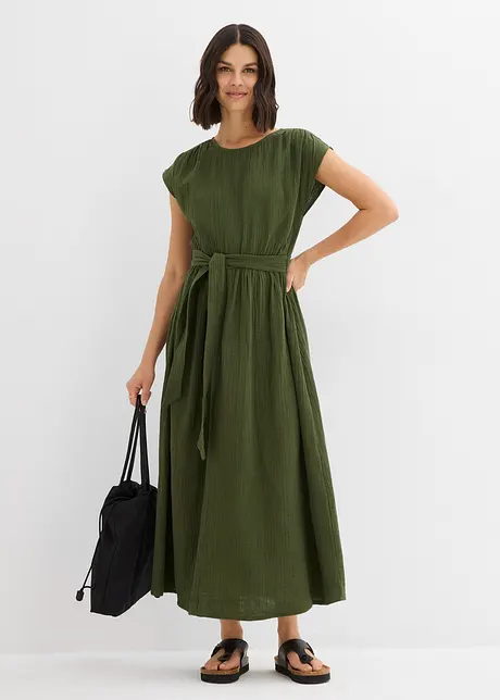 Midikleid aus reiner Baumwolle, bonprix