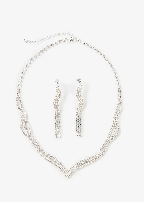 Collier + boucles d'oreille (ens. 2 pces), bonprix