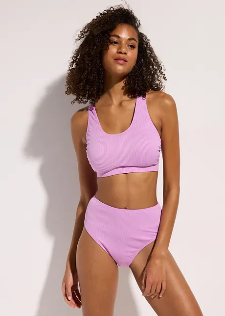 Gerippter Bustier-Bikini (2-tlg.Set), bonprix
