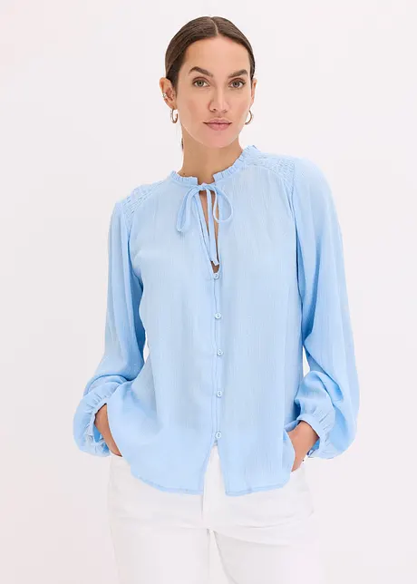 Bluse mit metallisierten Streifen, bonprix