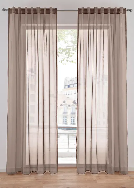 Gardine aus leichtem Voile (1er Pack), bonprix