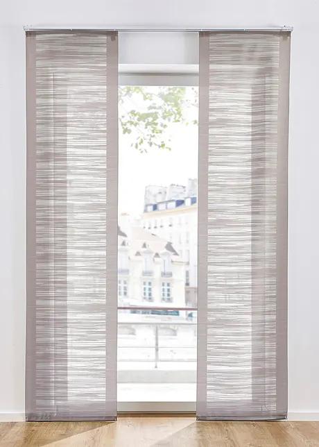 Schiebegardine mit Querstreifen (1er Pack), bonprix