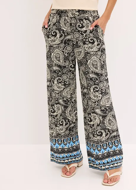 Palazzo-Hose aus softem Viskose-Mix, bonprix