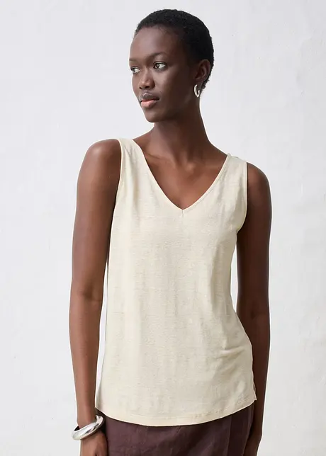 Tanktop aus Leinen, bonprix