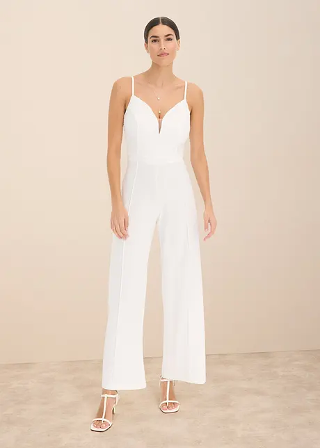 Overall mit Spitze und Trägern, bonprix