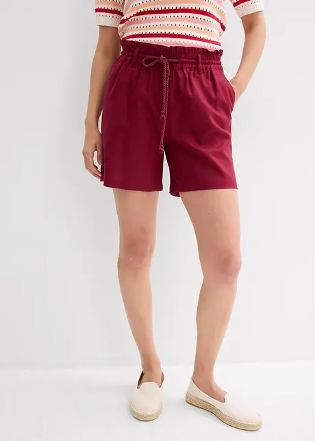 Short paper bag en lin, bonprix