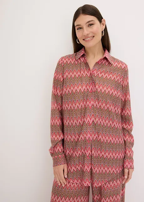 Long chemisier aspect crochet, bonprix
