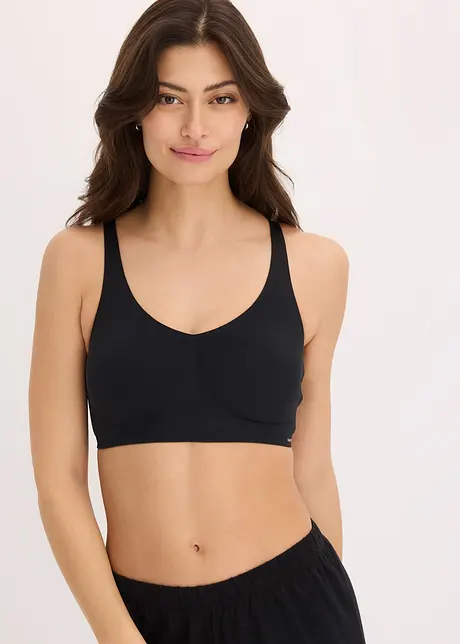 ​​​​Wattierter Feel Comfort Lasercut T-Shirt BH ohne Bügel, bonprix