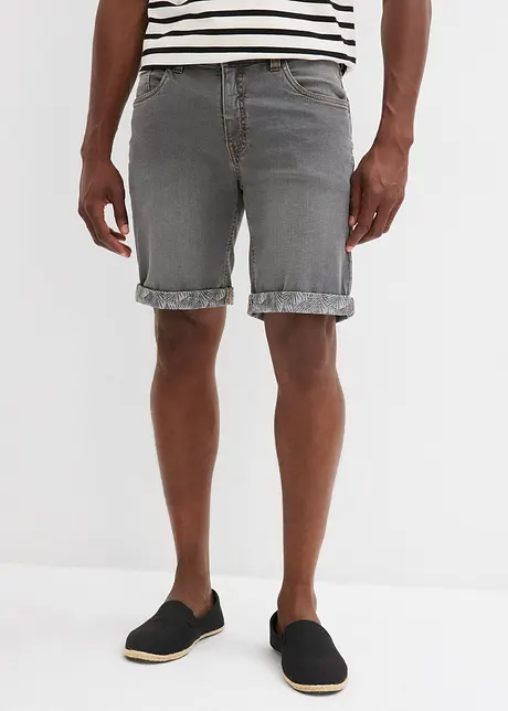 Stretch-Jeans-Bermuda, Regular Fit, bonprix