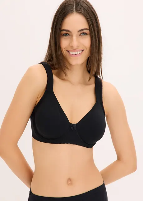 Lot de 2 soutiens-gorge minimiseurs moulés sans armatures en coton, bonprix
