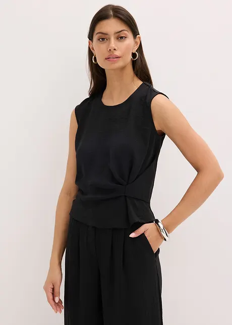 Blouse sans manches nouée sur le côté, bonprix