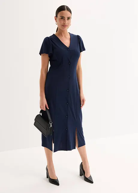 Robe fendue en jersey, bonprix