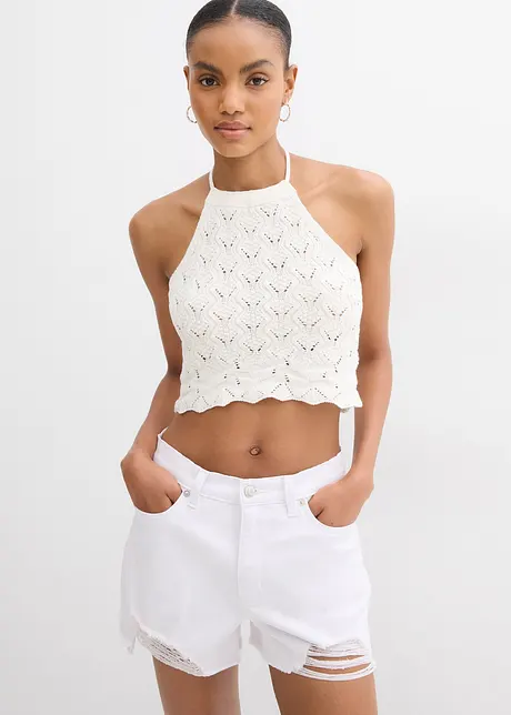 Top dos nu en maille, bonprix