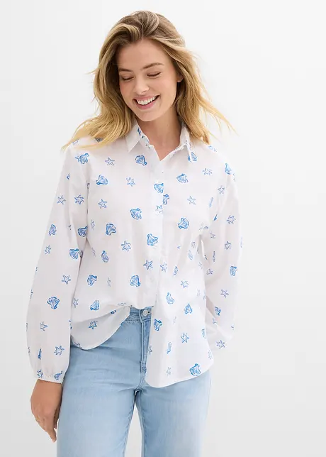 Chemisier oversize 100 % coton, bonprix