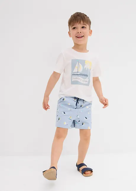 T-Shirt und kurze Hose aus Bio Baumwolle (2-tlg.Set), bonprix
