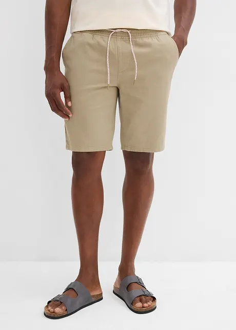 Bermuda 100% coton à taille élastiquée, Regular, bonprix