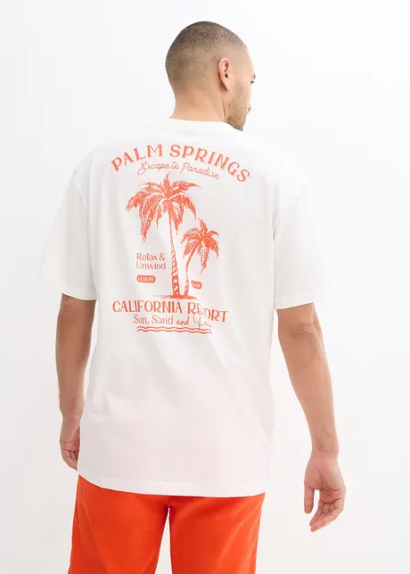 T-Shirt mit Rückenprint, Loose Fit, bonprix