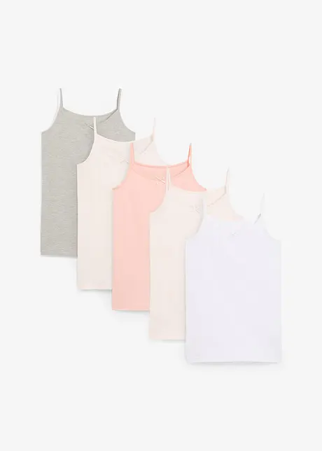 Lot de 5 caracos en coton extensible, bonprix