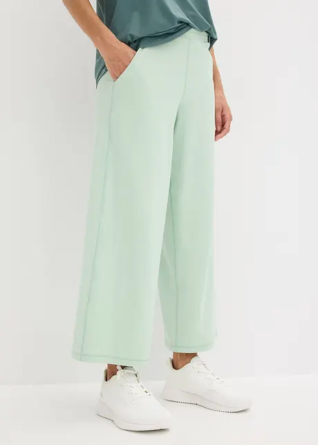 Pantalon de sport longueur mollet et jambes larges, bonprix