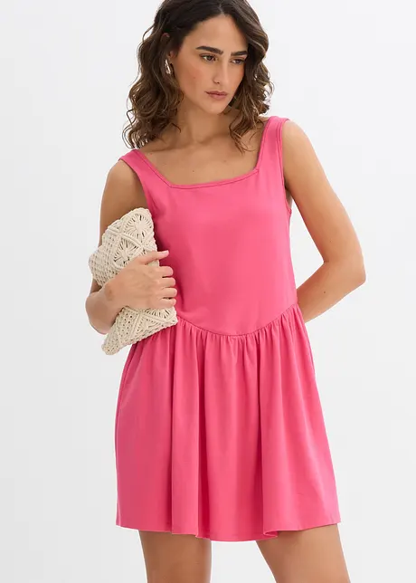 Top long en coton extensible, bonprix