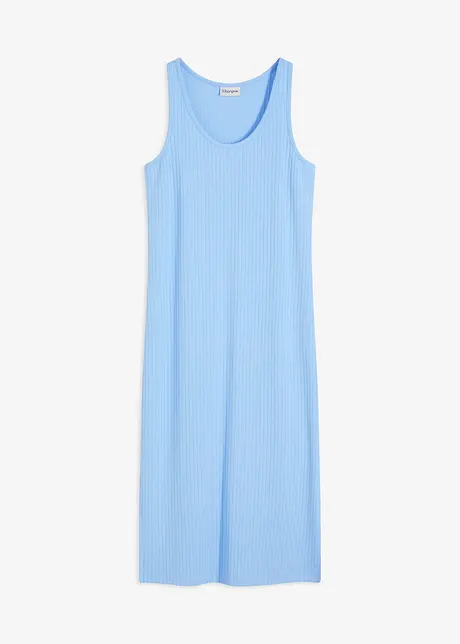 Robe midi en maille douce et côtelée, bonprix