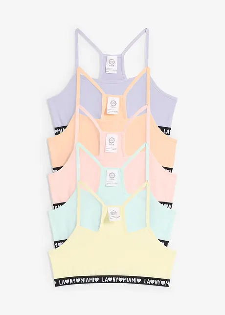 Lot de 5 brassières, bonprix
