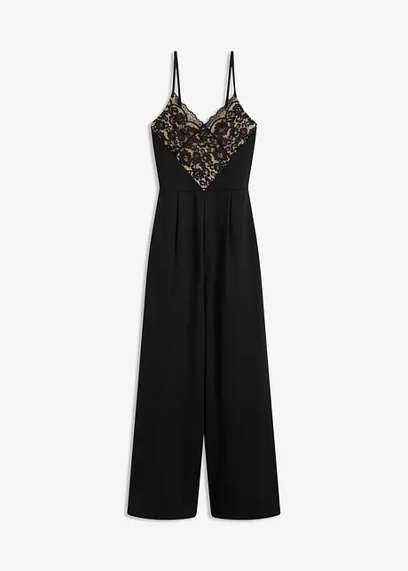 Combinaison en jersey avec dentelle, bonprix
