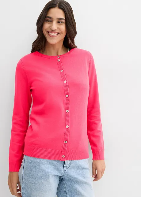 Gilet en maille, col rond, bonprix