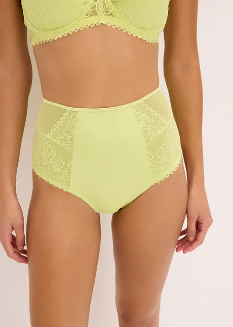 Slip taille haute avec dentelle, bonprix